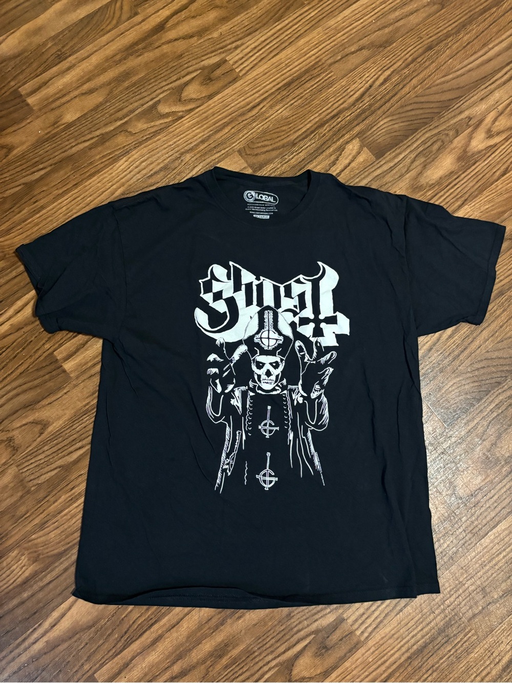 Ghost Graphic Black Band Tee - Men's Shirt XXL * Papa Wrath 2022.
